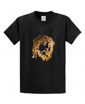 Jesus Sketch Classic Unisex Religious Kids and Adults T-Shirt